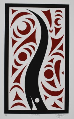 Native American art print titled Lightning by Dylan Thomas