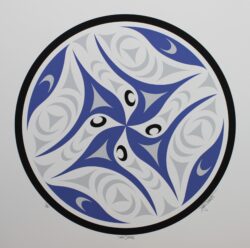 First Nations art titled Swan Dance by Dylan Thomas