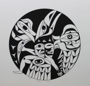 Native art print titled Ticc-yupii (Your Balance) by Tim Paul