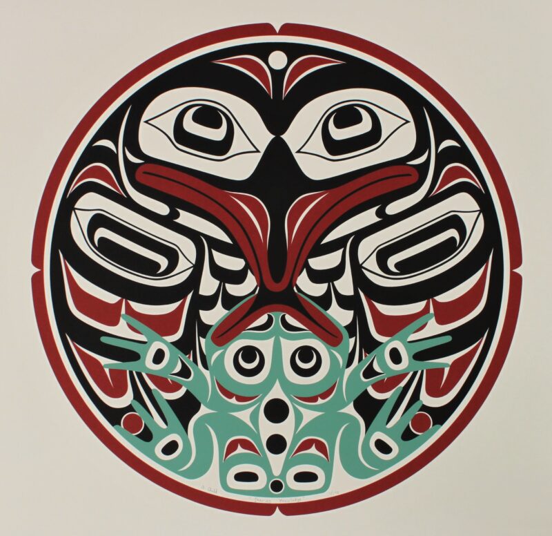 Northwest Native Raven and Moon Numbered Screen Print 
