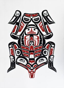 First Nations print titled Frog by Robert Jackson