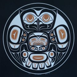 Native American print titled Owl Guardian by Trevor Husband