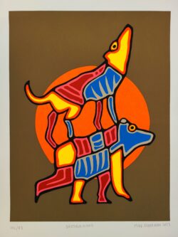 Limited edition native art print titled Brotherhood
