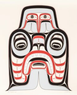Haida art print of a shark titled K'aa xada awga by Tyson Brown