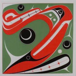 Limited edition Haida print titled Fisherman's Delight by Robert Davidson