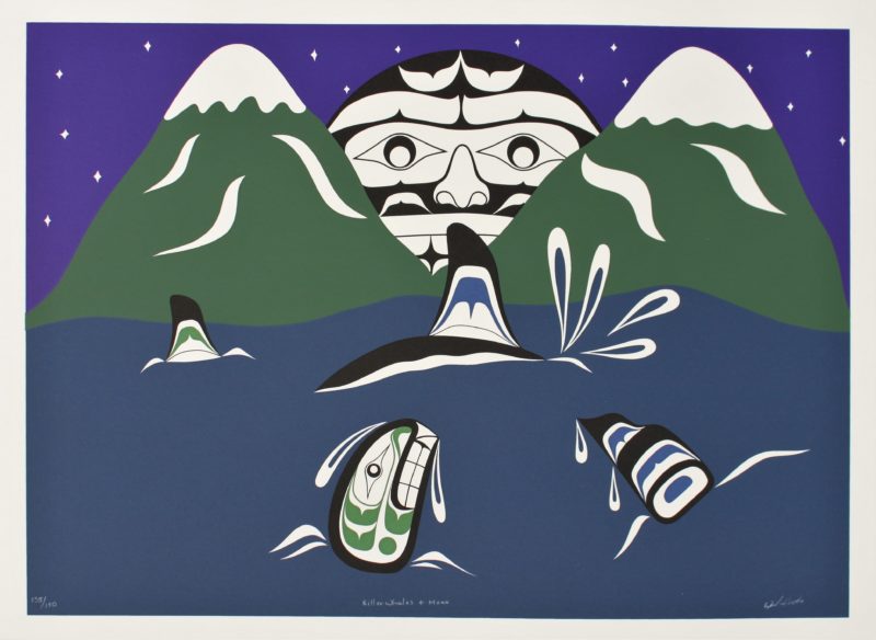 Killer Whales and Moon
