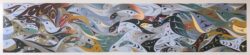 Native American serigraph depicting many different creatures by Susan Point